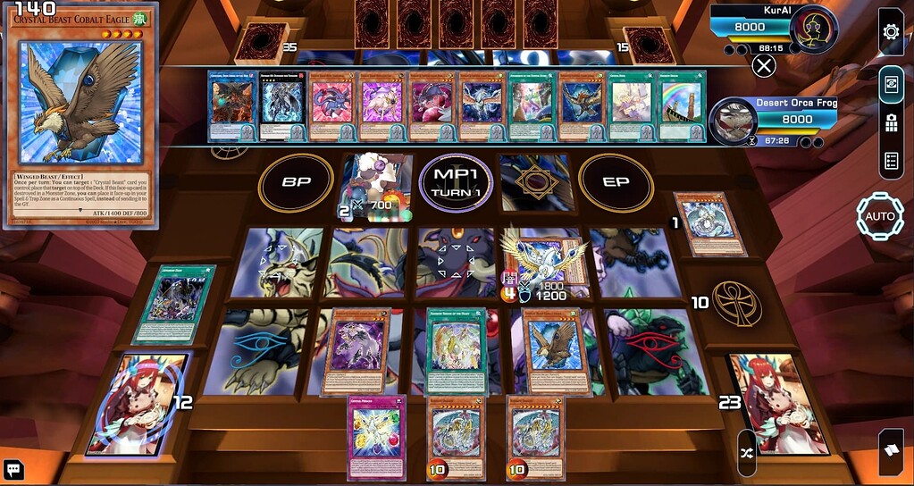 yugioh legacy of the duelist link evolution crystal beast deck Border Sleeve 